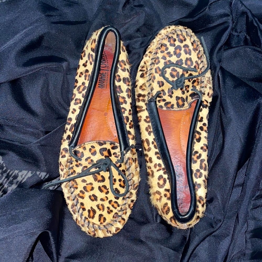 Minnetonka cow hair moccasin